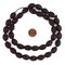 The Bead Chest Carved Vintage-Style Oval Olive Wood Beads from Bethlehem (16x12mm)